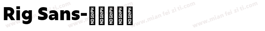 Rig Sans字体转换